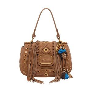 La Carrie Women Suede Jungle Eyelets Handbag